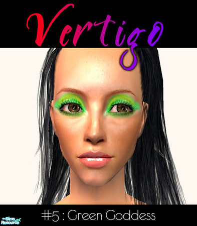 Sims 2 — Vertigo Eyeshadow - Green Goddess by 06bek — 