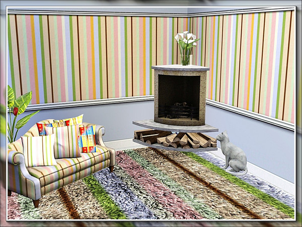 Sims 3 — marcorse_cool stripes pattern by marcorse — Cool summer stripes in fruit salad shades.