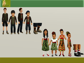 Sims 3 — punie kids group 56 by punie — 2 dresses,socks, and shoes for your girl child sim 2 dresses,socks, and shoes for