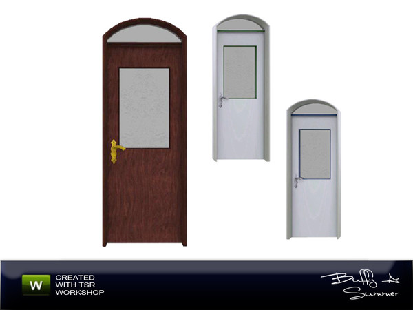 Sims 3 — Apothecary's Shop - Insidedoor by BuffSumm — Single door for inside. One side of the door is thicker than the