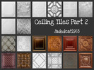 Sims 3 — Ceiling Tiles Part 2 by jadepanther198303 — New Ceiling tile patterns... because you can never have too many