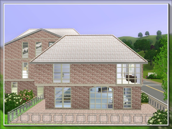 Sims 3 — marcorse_recycled brick red pattern by marcorse — This is the masonry pattern to match my recycled red brick