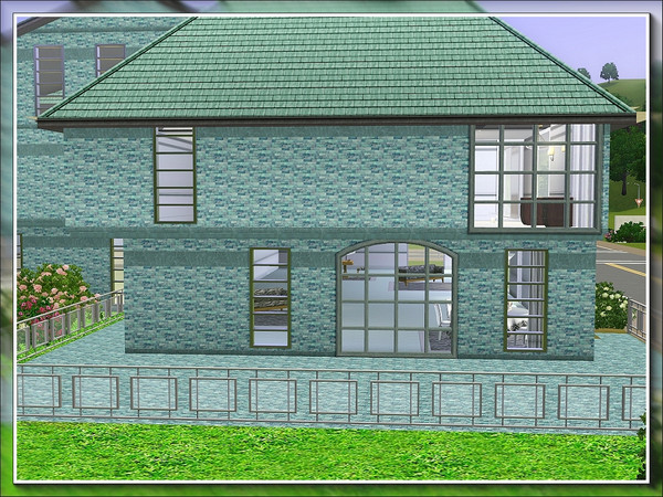 Sims 3 — marcorse_recycled brick green pattern by marcorse — The masonery version of my Recycled Brick Green terrain