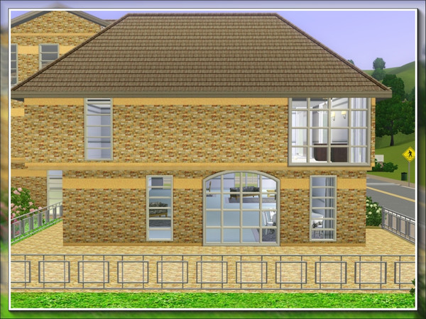Sims 3 — marcorse_recycled brick yellow pattern by marcorse — The masonry equivalent of my Recycled Brick Yellow terrain