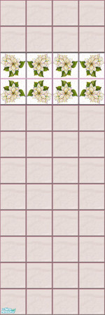 Sims 2 — Floral Tile Set - wall2 by Ivancica — by Ivana visit my minisite at: