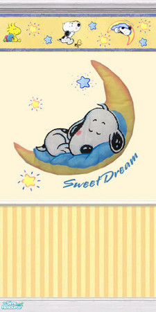 Sims 2 — Judy BabySnoopy - Part I - Babysnoopy Wallpaper5 by judyhugsnoopy — A new babysnooy wallpaper match with my