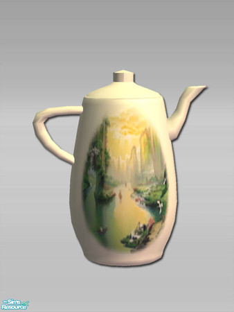 Sims 2 — Hall Coffeepot - Mesh by Shakeshaft — A Hallway set to create a classic style first impression on entering the