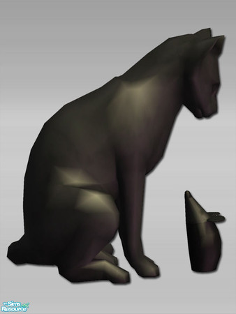 Sims 2 — Cat & Mouse Sculpture - Mesh by Shakeshaft — A Hallway set to create a classic style first impression on