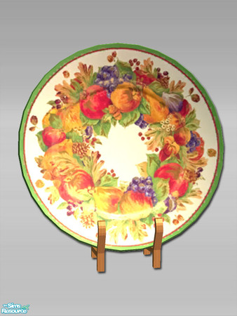 Sims 2 — Decorative Plate - Mesh by Shakeshaft — A Hallway set to create a classic style first impression on entering the