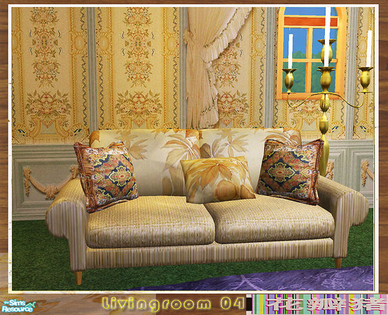 Sims 2 — huabanzhu~~livingroom 04~~sofa recol01 by huabanzhu — ~~~