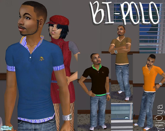 Sims 2 — BI-POLO by Ajoya — A set of of Polo Outfits for your Male Simmies! XD *UPDATE* It has been brought to my