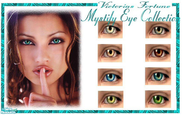 Sims 2 — VF Mystify Eye Collection by fortunecookie1 — Let these eyes mystify you with their color and detail. Offered in