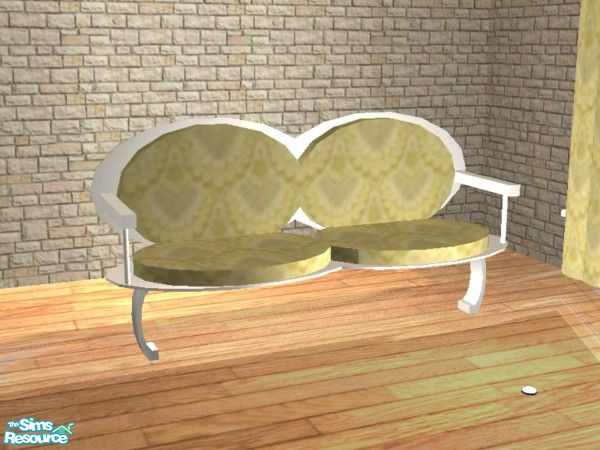 Sims 2 — Pure Ultramodern - White - Loveseat by EarthGoddess54 — Part of the Pure Ultramodern Living white recolor set.