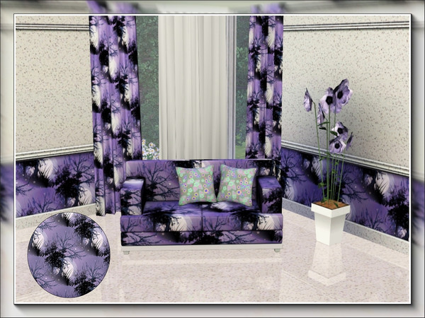 Sims 3 — marcorse_purple moonrise pattern by marcorse — The purplish glow of a newly risen winter moon, peeping out from