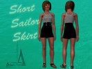 Sims 3 — Short Sailor Dress by EmilieEpiphone2 — A short sailor dress with a striped top and button bottom.