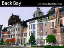Sims 3 — Back Bay by framedarchitecture — [Designed for 5601 19th Avenue, Bridgeport] Inspired by Victorian row houses