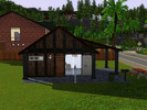 Sims 3 — Simple Starter House by Santera — 1 Bedrrom, bathroom, living room and your kitchen is outside on the BBQ!