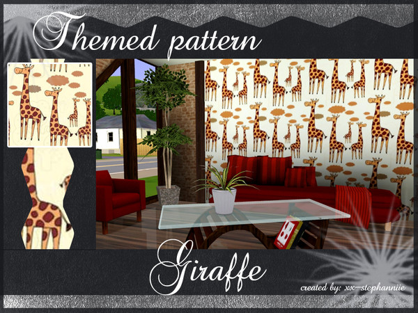 Sims 3 — Giraffe  by xx-stephanniie2 — Giraffe Pattern. Created by xx-Stephanniie