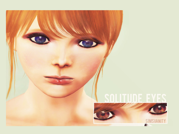 Sims 3 — Solitude Contact Eyes by xxshiva — Can be found under Make-Up/Costume. Comes in light red, dark blue and light