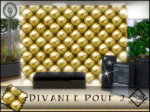 Sims 3 — Divani e Puof 2 by Devirose — Created using EA's 'Create a Pattern'.'-No need Expansion packs,base game