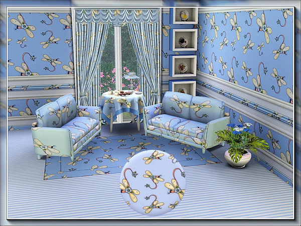 Sims 3 — marcorse_dragonflower pattern by marcorse — A little bit of whimsy . . .flying flowers - dragonfly-ing flowers