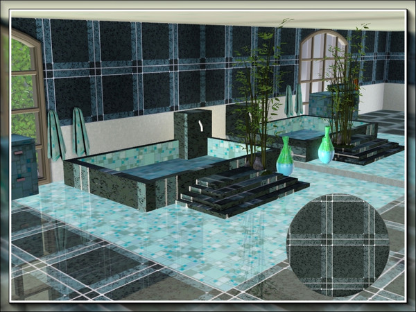 Sims 3 — marcorse_stone tile grey pattern by marcorse — A design of intersecting squares, with a marble texture in shades