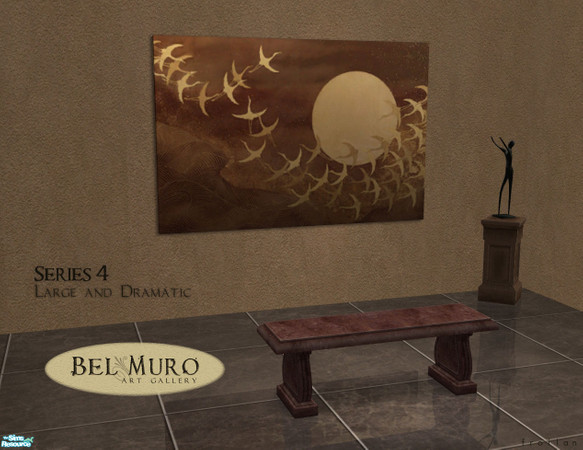 Sims 2 — Bel Muro Art Gallery - Set 4 - Large and Dramatic by froilan — Bel Muro means \"beautiful wall\",