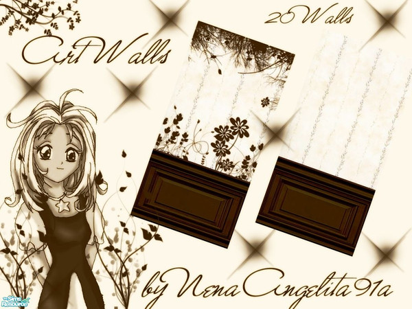 Sims 2 — Art Walls by NenaAngelita91a — This new set have 20 walls......I hope you like Enjoy!!!!!!