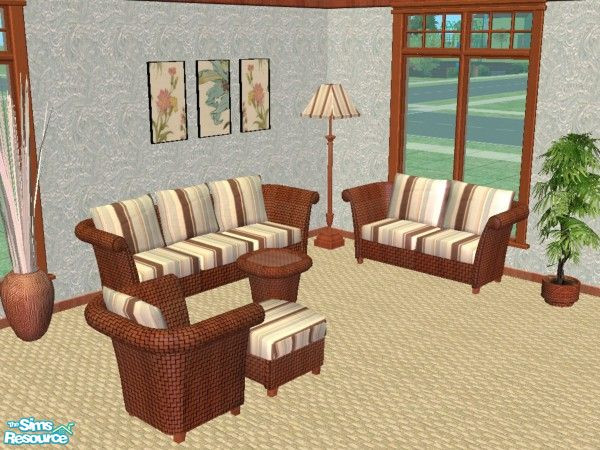 Sims 2 — TC83 HS Bijoux Living Room by luvs10s — Living room made with textures provided by crissie0721 for TSR Texture