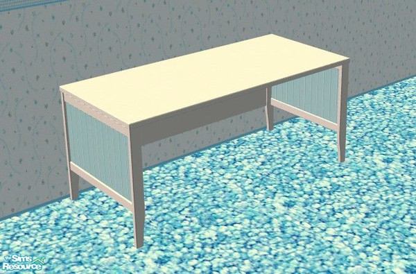 Sims 2 — Holly Hobbie Girls Room - Desk by Riverwillows — A sweet little bedroom, with vintage Holly Hobbie in blues.