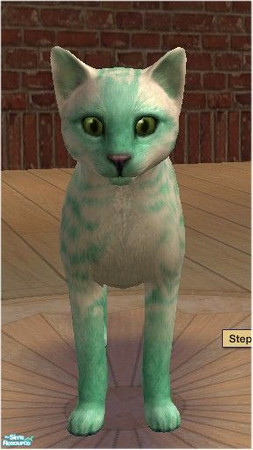 Sims 2 — Light Green Flame by melinorn — Part of my flame series. Requires unlockable furs for cats. 