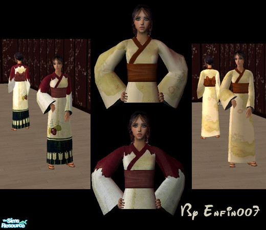 Sims 2 — kimono set by enfin007 —  