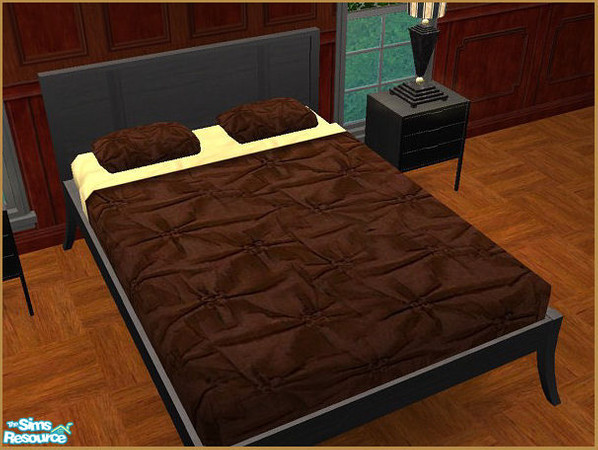 Sims 2 — Simply Brown Brown Bedding - 2 by galilea — Now has your Sims ever dreamed of sleeping on a giant eclair? Your
