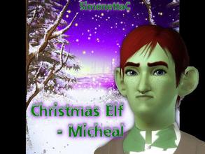 Sims 3 — Micheal Christmas Elf by SimonettaC — Micheal the Christmas Elf is Santa's favourite helper. He is very