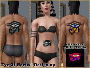 Sims 3 — Eye Of Horus-Design 09 by allison731 — This tattoo is a part of the Eye Of Horus-Set of Tattoos. Theme is