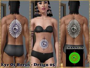 Sims 3 — Eye Of Horus-Design 05 by allison731 — This tattoo is a part of the Eye Of Horus-Set of Tattoos. Theme is