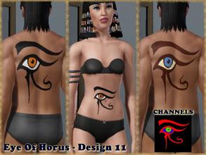 Sims 3 — Eye Of Horus-Design 11 by allison731 — This tattoo is a part of the Eye Of Horus-Set of Tattoos. Theme is