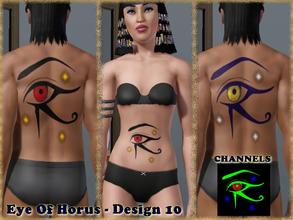 Sims 3 — Eye Of Horus-Design 10 by allison731 — This tattoo is a part of the Eye Of Horus-Set of Tattoos. Theme is