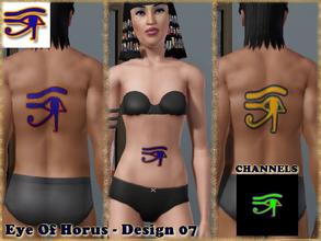 Sims 3 — Eye Of Horus-Design 07 by allison731 — This tattoo is a part of the Eye Of Horus-Set of Tattoos. Theme is