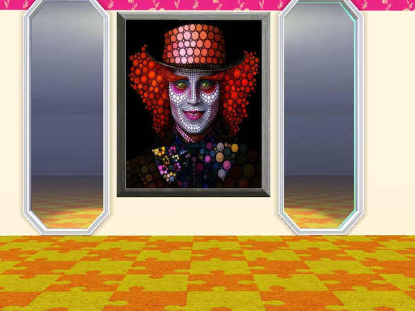 Sims 3 — The Hatter by adonispluto — Sims normally get angry at times and with the walled picture of the hatter in there