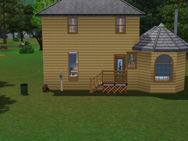 Sims 3 — Little Lodge by Silerna — a small lodge for in your city/town. 
