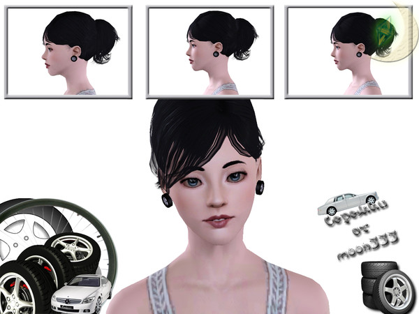 Sims 3 — Wheels by moon333. — Earrings are available for teens, young adults,adults and elder sims.