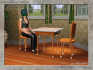 Sims 3 — Value Dining Options by MsBarrows — A collection of matching dining furniture, including a dining chair,
