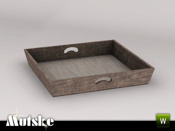 Sims 3 — Bathroom Aria Servingtray by Mutske — 2 recolorable part. 9 slots. Environment 1. Made by Mutske@TSR. TSRAA.