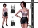 Sims 3 — -JC] High Waised Shorts & Vest by JaiCaution — High waisted Shorts with a cute vest 2 recolourable parts;