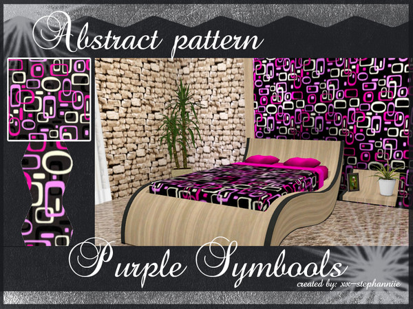 Sims 3 — Purple Symbools by xx-stephanniie2 — Purple Symbools pattern. Created by xx-Stephanniie