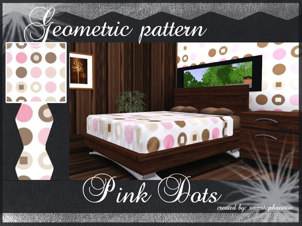 Sims 3 — Pink Dots by xx-stephanniie2 — Pink Dots pattern. Created by xx-Stephanniie