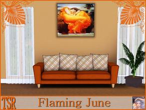 Sims 3 — Flaming June by ziggy28 — Flaming June by the artist Frederick Leighton. Recolourable frame, TSRAA