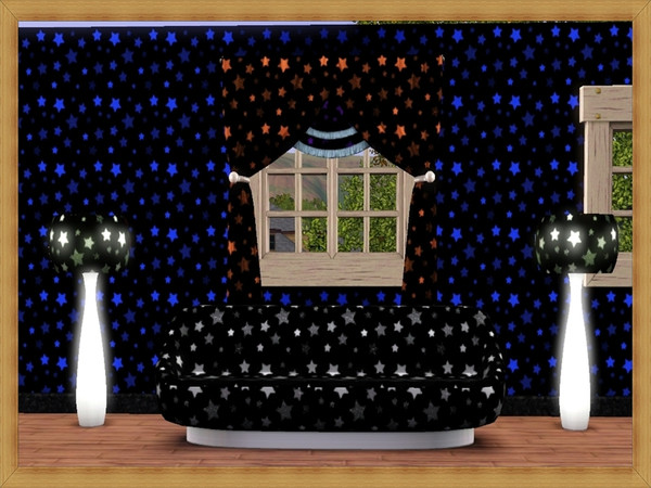 Sims 3 — Stars by nefertiti781 — my first pattern since coming back to the sims 3. has 3 colourable channels.this looks
