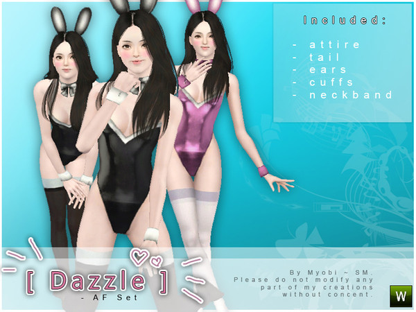 Sims 3 — [ Dazzle ] - AF Set by Screaming_Mustard — With Valentine's day right around the corner, I decided to create a
